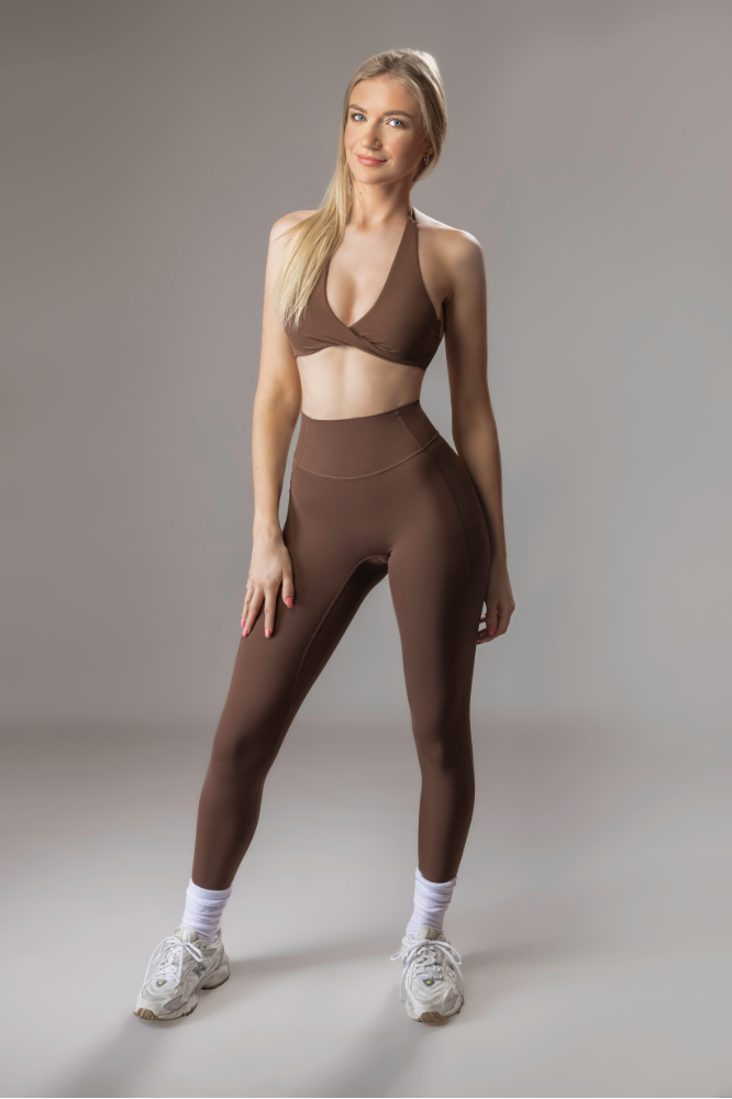 Signature Sculpt Leggings - Brown