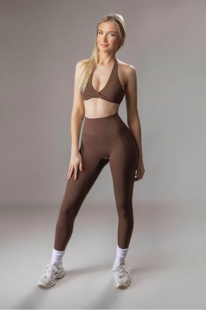 Signature Sculpt Leggings - Brown