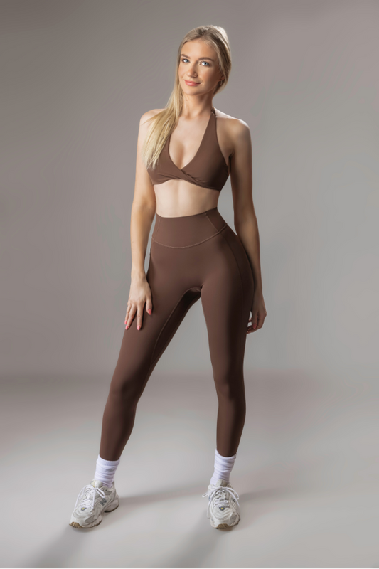 Signature Sculpt Leggings - Brown